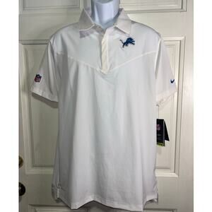 Nike NFL Exclusive Men’s Detroit Lions Polo  Shirt for Staff and Players